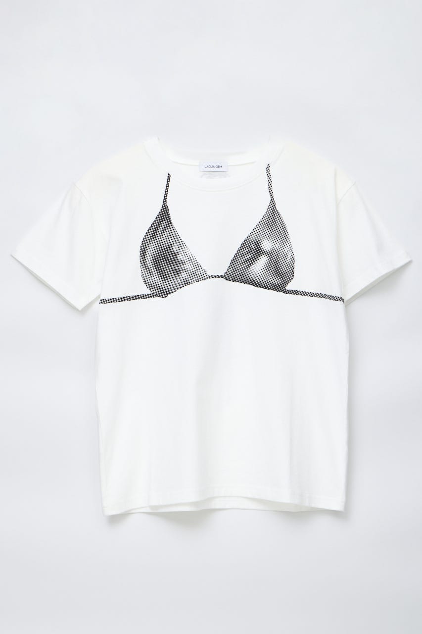 HALFTONE BRA トップス WHT FREE