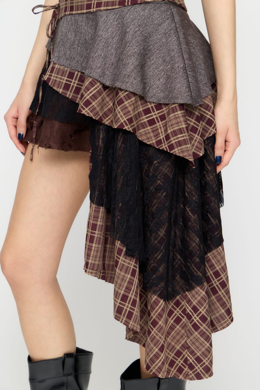 LILI×LAGUA 2WAY スカート BRN M