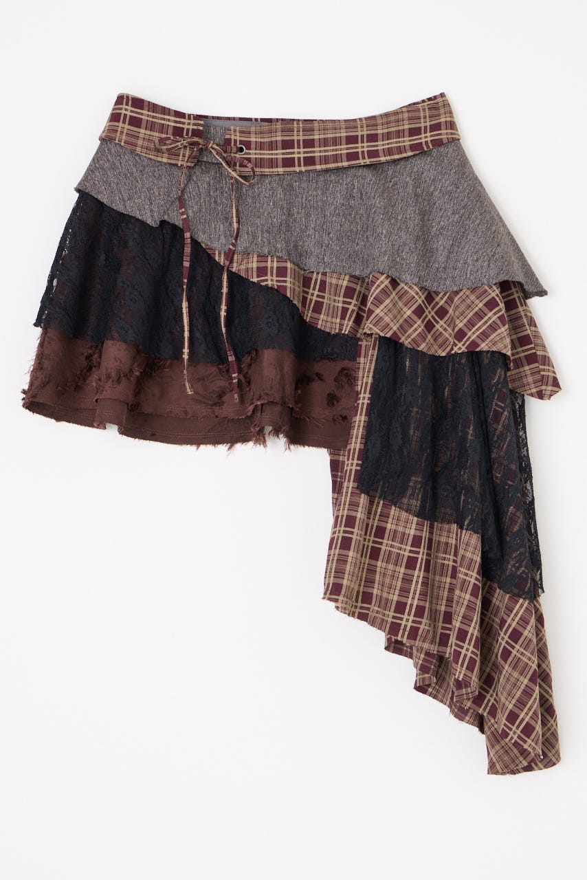 LILI×LAGUA 2WAY スカート BRN M