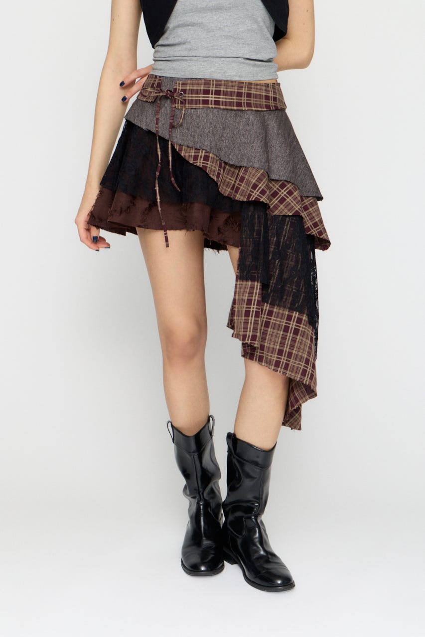 LILI×LAGUA 2WAY スカート BRN M