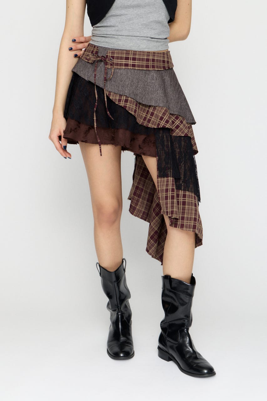 LILI×LAGUA 2WAY スカート BRN M