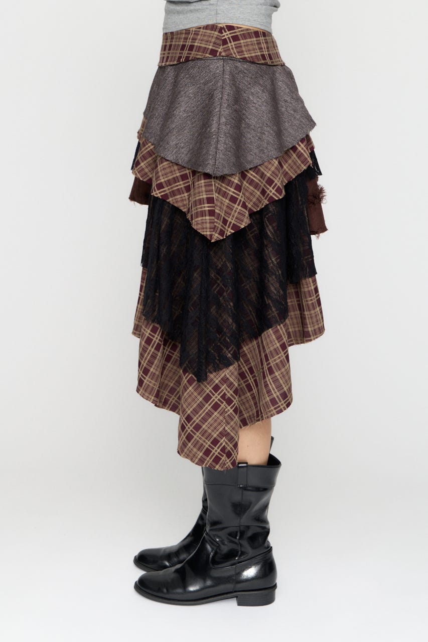 LILI×LAGUA 2WAY スカート BRN M