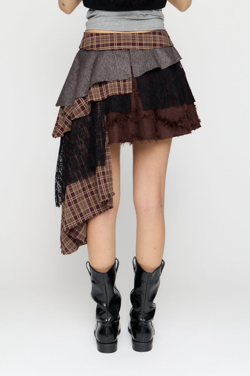 LILI×LAGUA 2WAY スカート BRN M