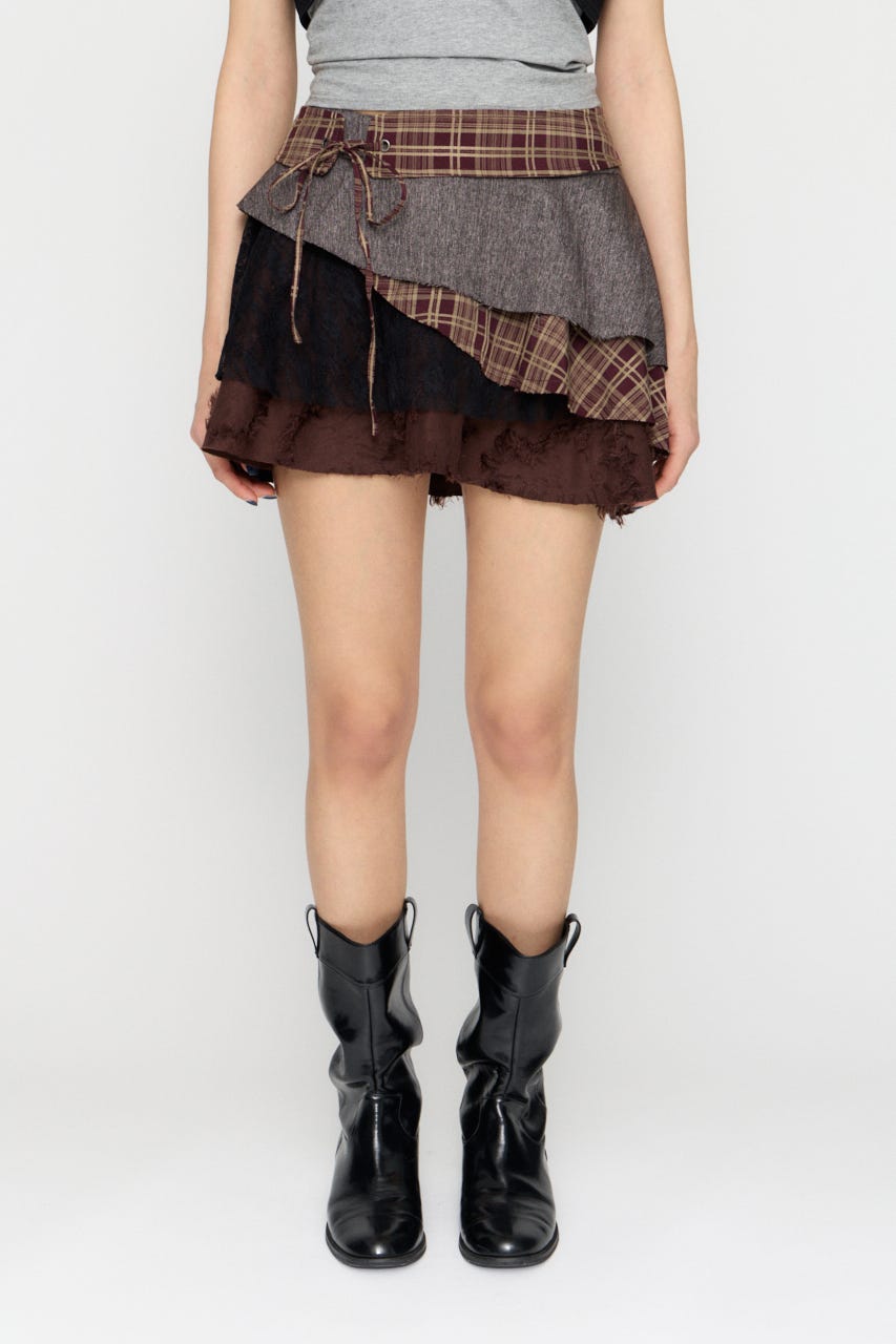 LILI×LAGUA 2WAY スカート BRN M