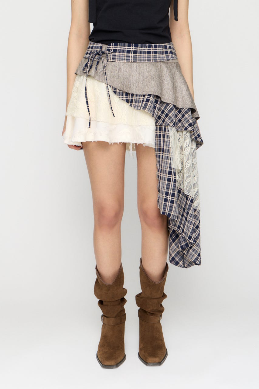 LILI×LAGUA 2WAY スカート NVY S