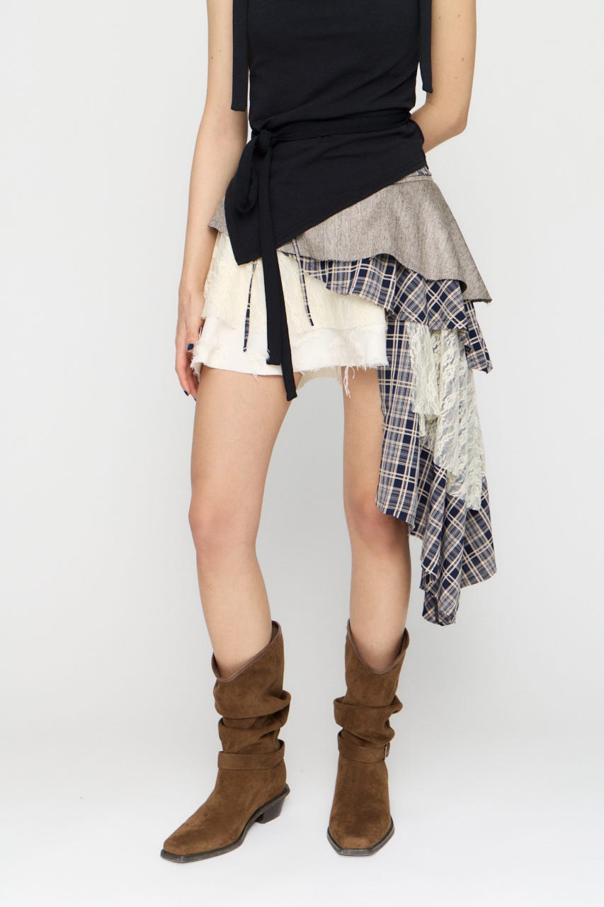 LILI×LAGUA 2WAY スカート NVY S