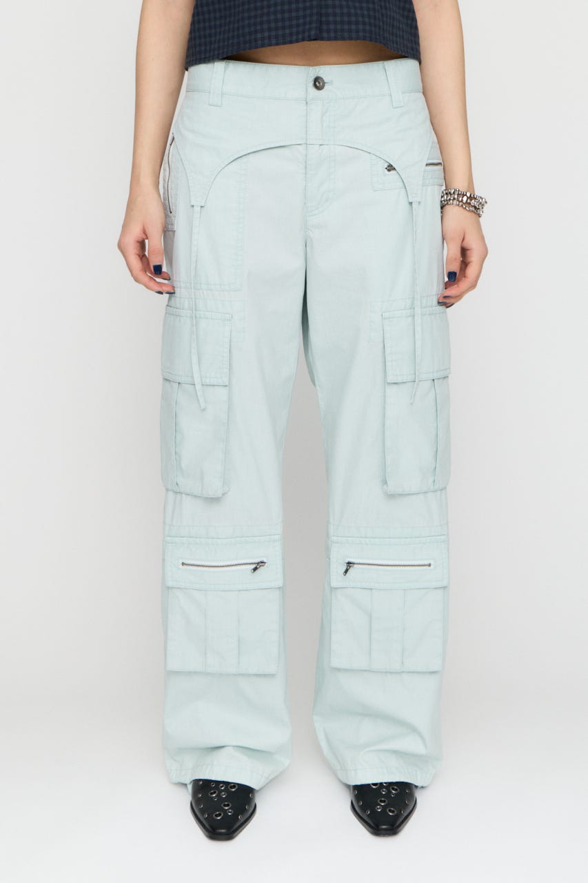 LILI×LAGUA POCKET パンツ L/BLU S