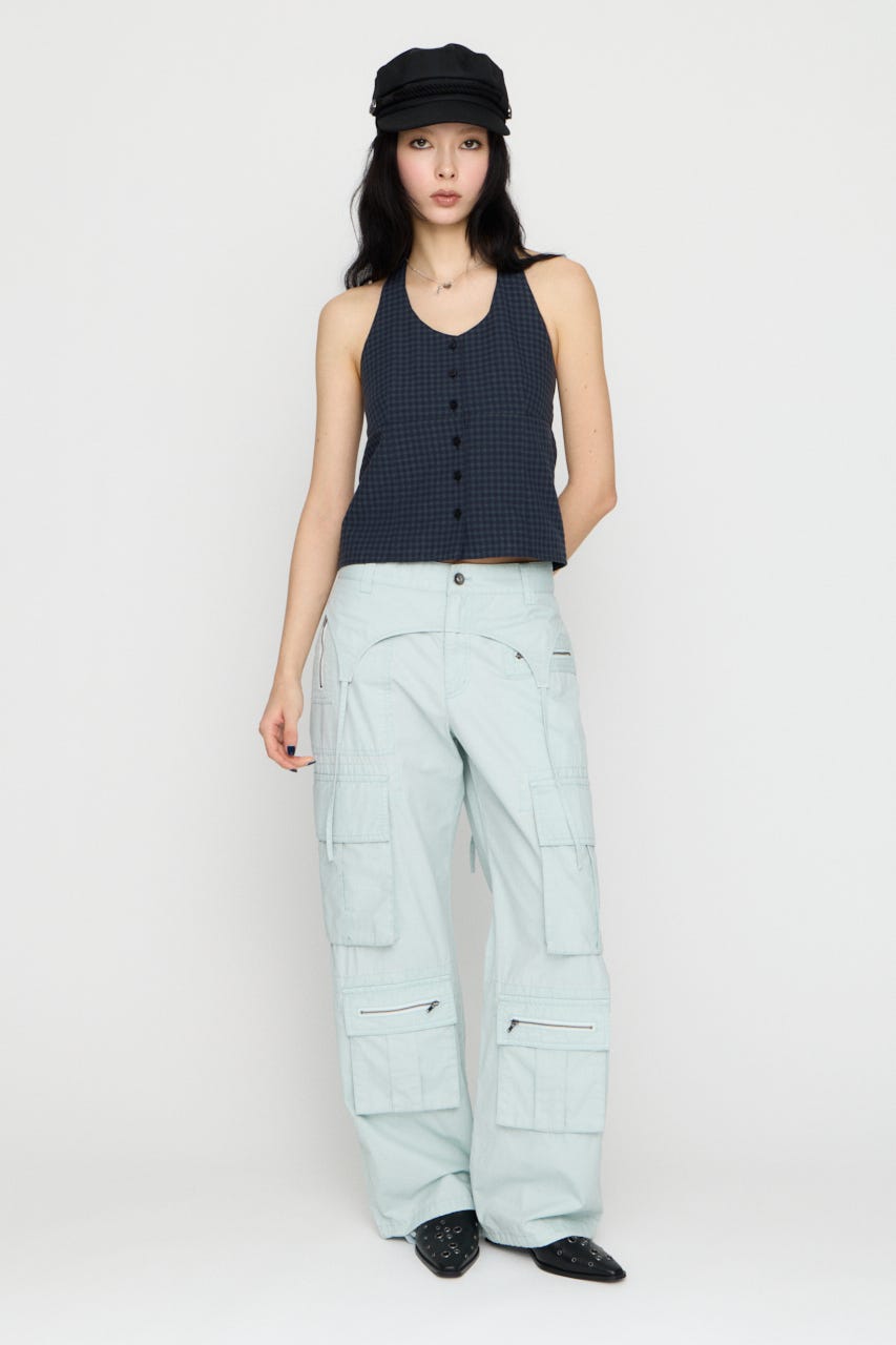 LILI×LAGUA POCKET パンツ L/BLU S