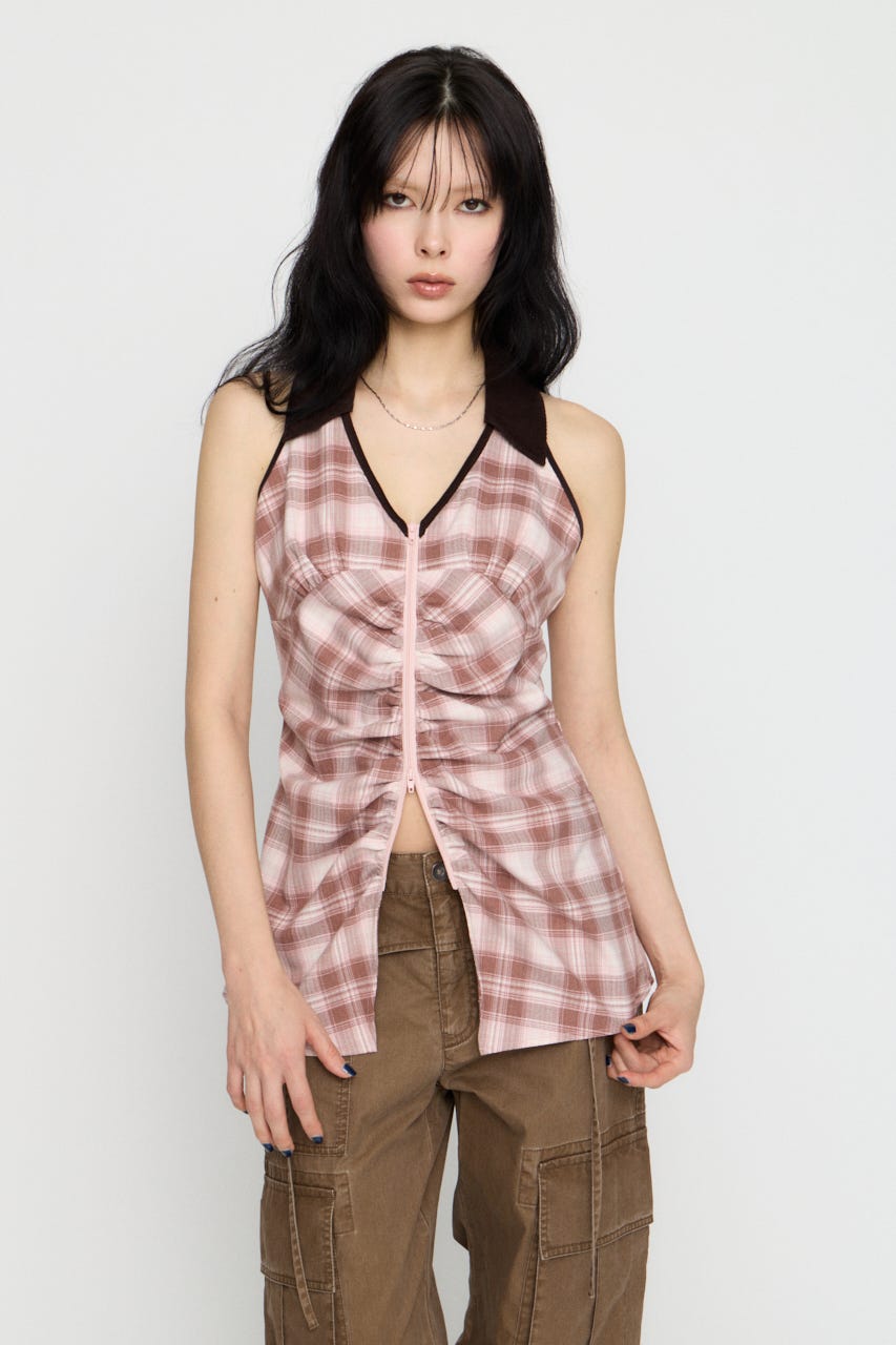 LILI×LAGUA HEM CUT トップス PNK FREE