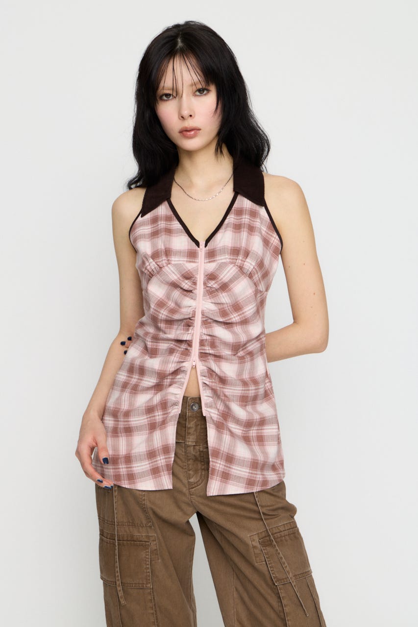 LILI×LAGUA HEM CUT トップス PNK FREE