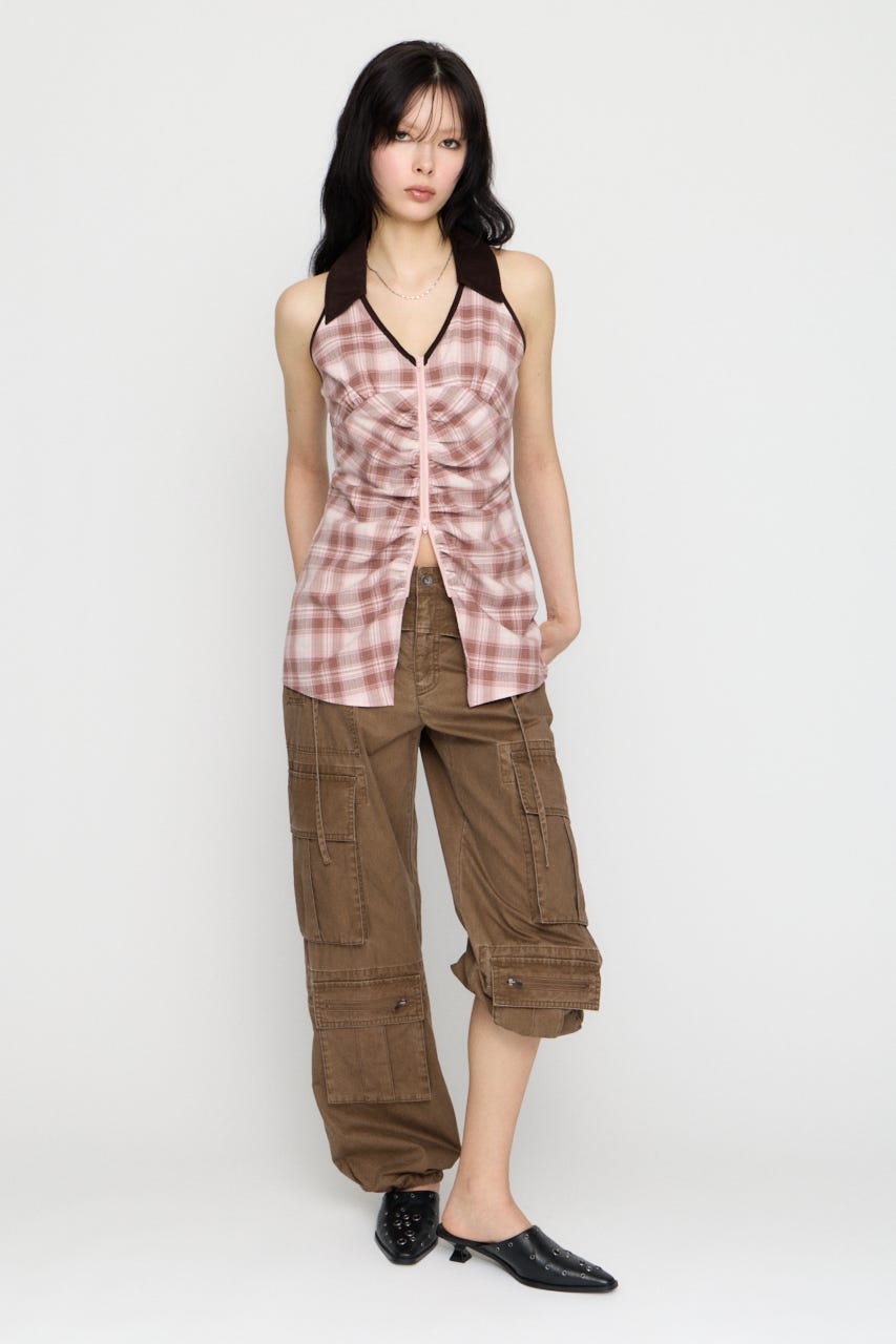 LILI×LAGUA HEM CUT トップス PNK FREE