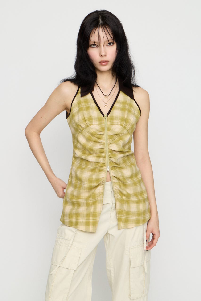 LILI×LAGUA HEM CUT トップス YEL FREE