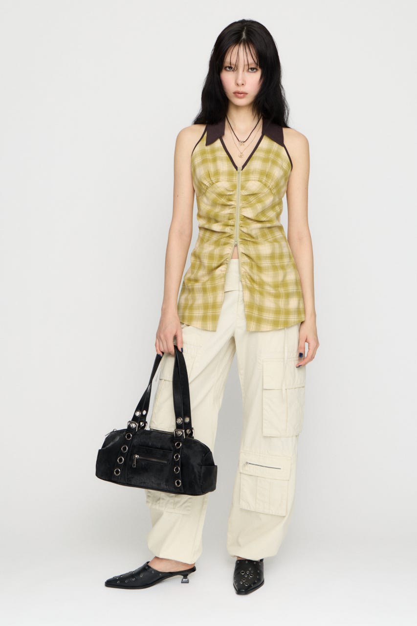 LILI×LAGUA HEM CUT トップス YEL FREE