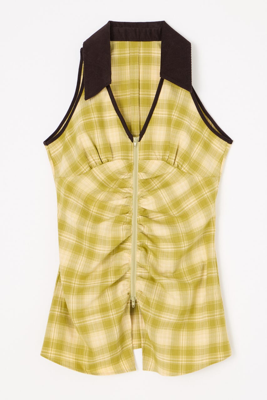 LILI×LAGUA HEM CUT トップス YEL FREE