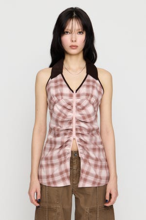 LILI×LAGUA HEM CUT トップス