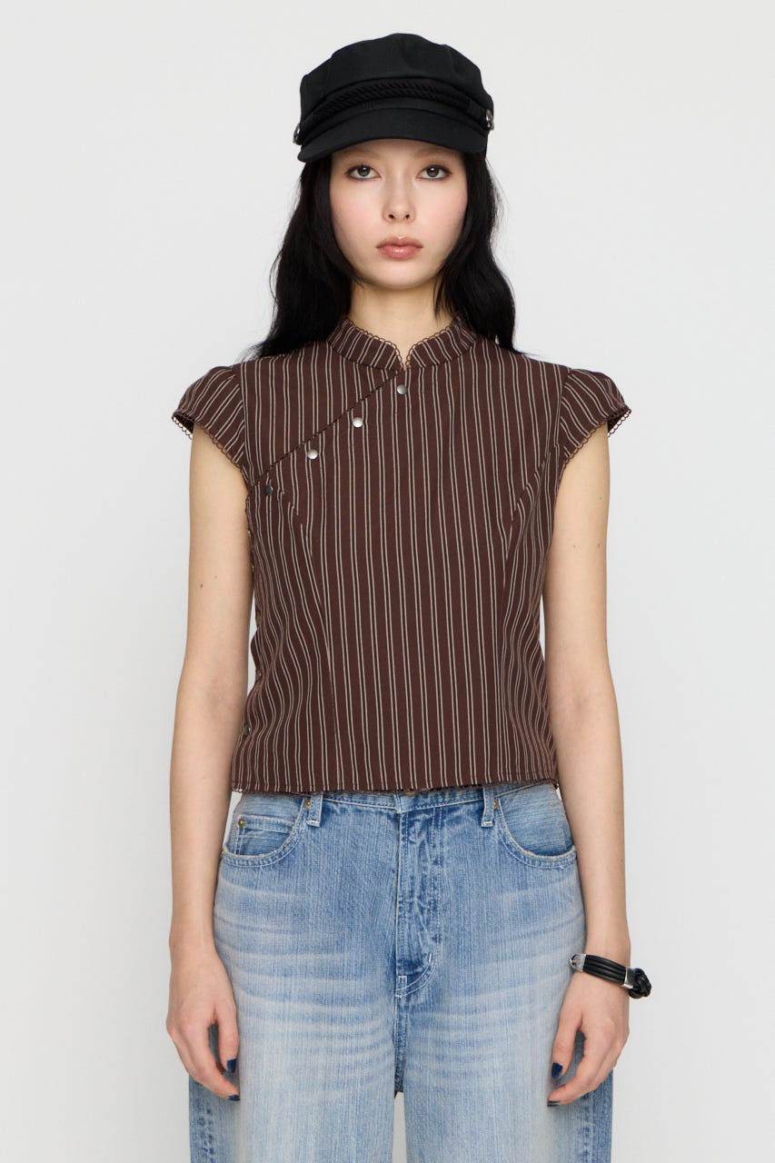 LILI×LAGUA BACK LACE UP トップス BRN FREE