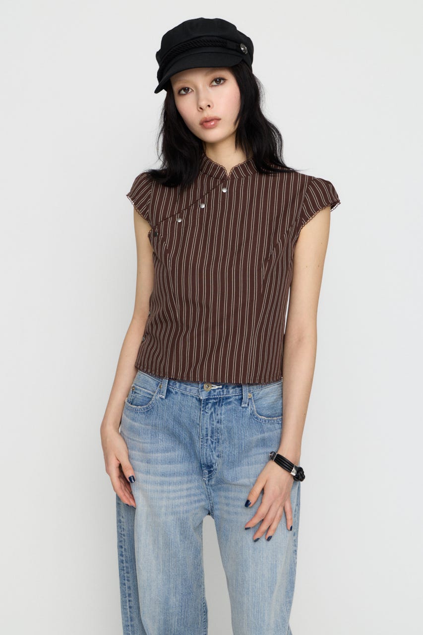 LILI×LAGUA BACK LACE UP トップス BRN FREE