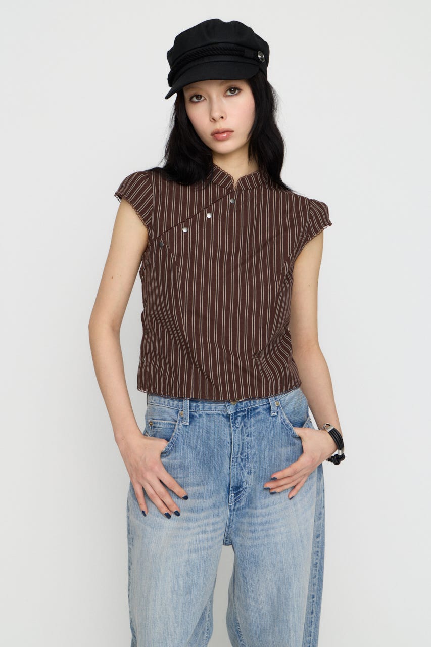 LILI×LAGUA BACK LACE UP トップス BRN FREE