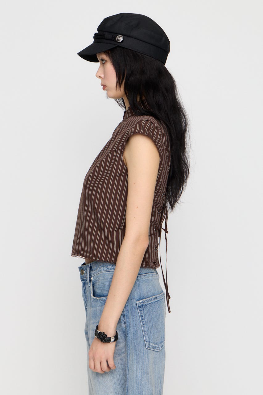 LILI×LAGUA BACK LACE UP トップス BRN FREE