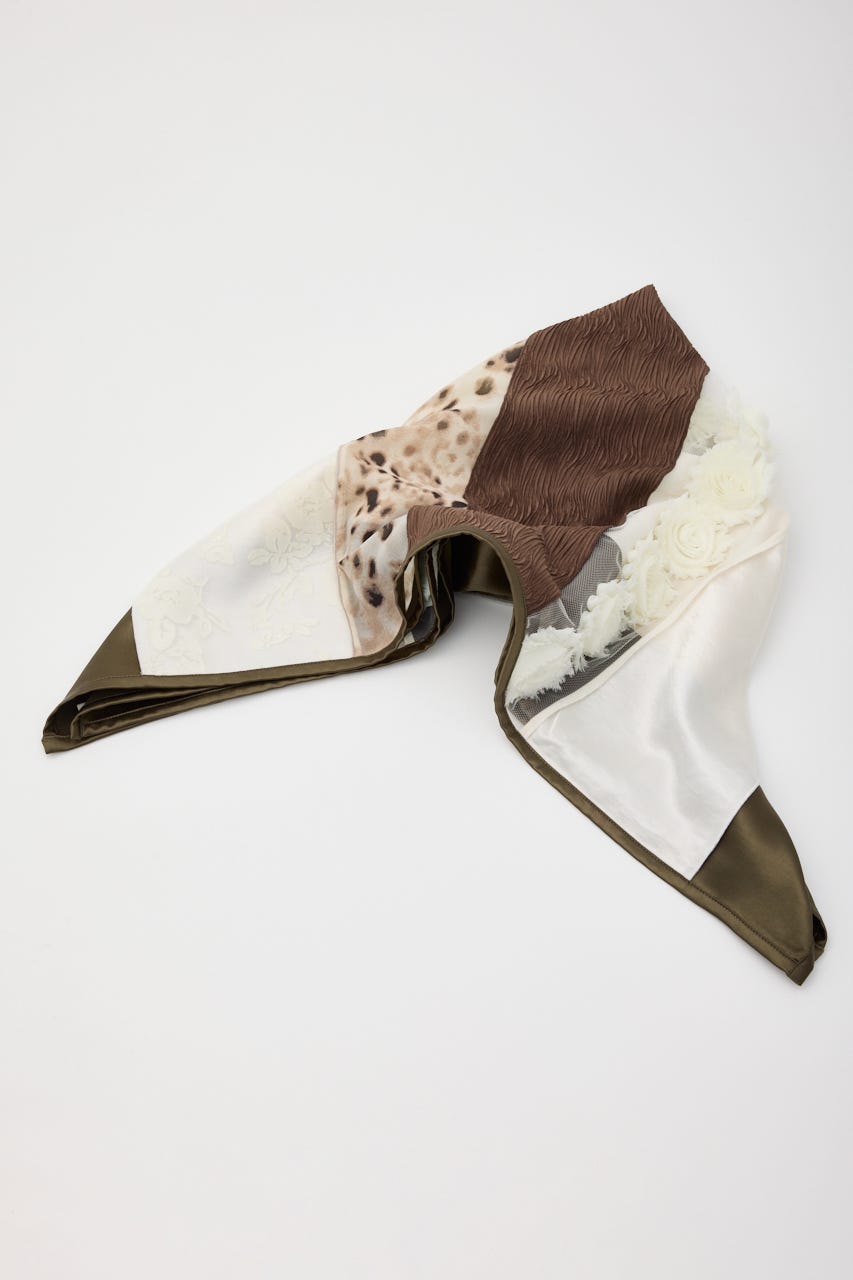 LILI×LAGUA PATCH WORK スカーフ Multi_1 FREE