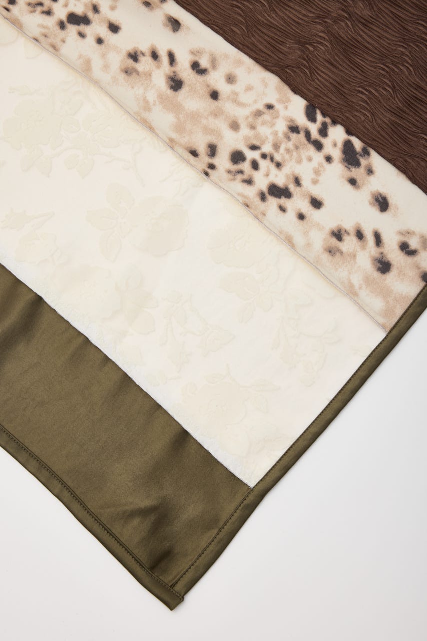 LILI×LAGUA PATCH WORK スカーフ Multi_1 FREE