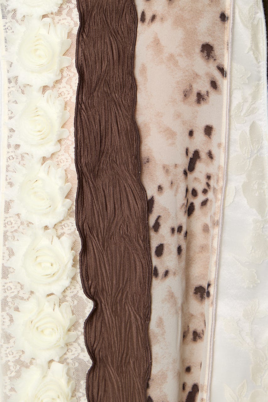 LILI×LAGUA PATCH WORK キャミソール Multi_1 S