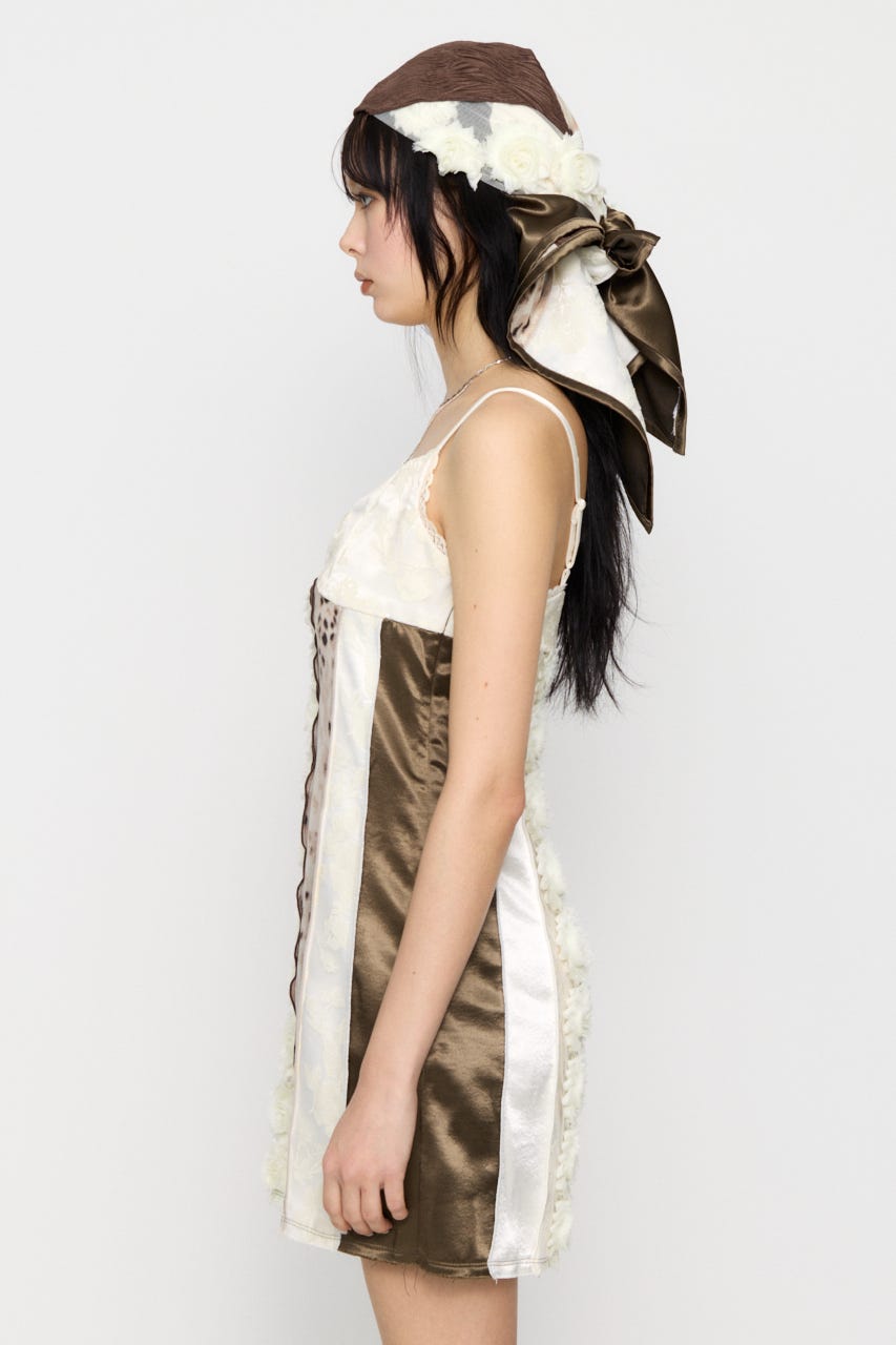 LILI×LAGUA PATCH WORK キャミソール Multi_1 S