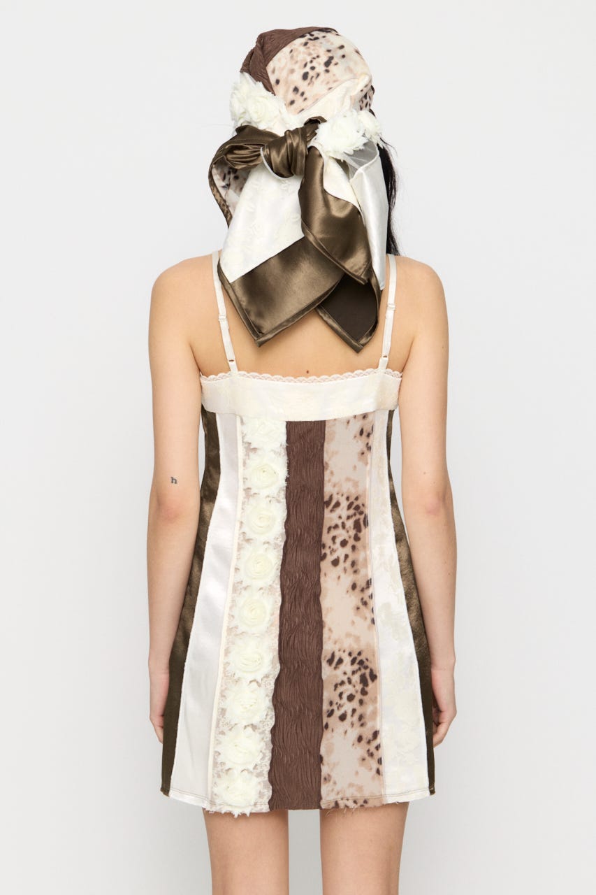 LILI×LAGUA PATCH WORK キャミソール Multi_1 S