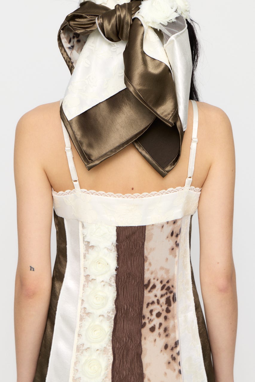 LILI×LAGUA PATCH WORK キャミソール Multi_1 S