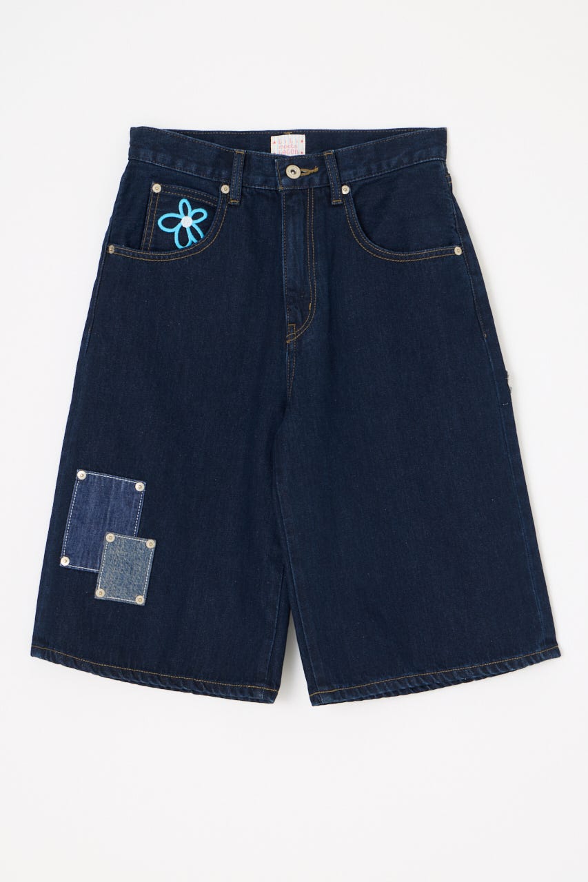 LILI×LAGUA HALF デニム BLU S