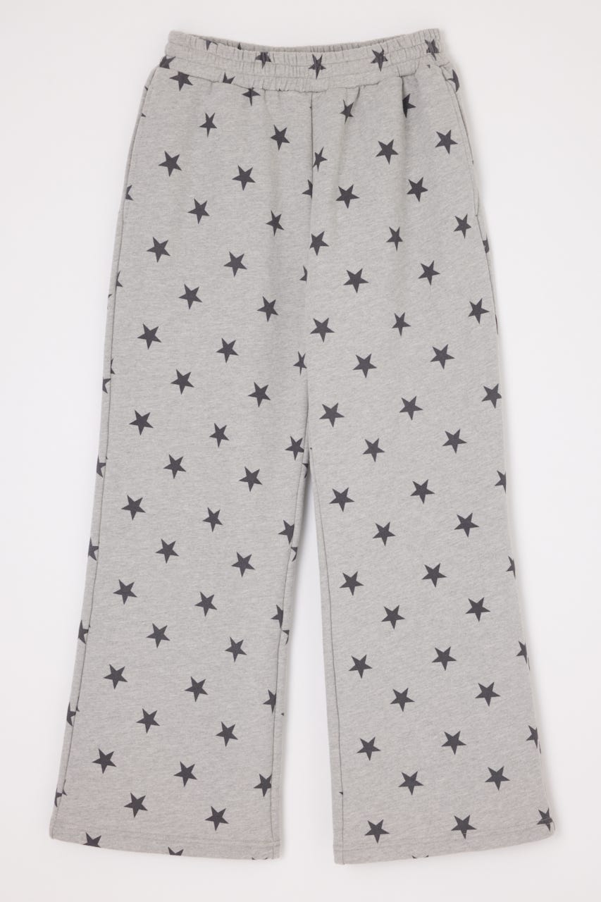 【ノベルティ】STAR PRINT SW PT GRY FREE