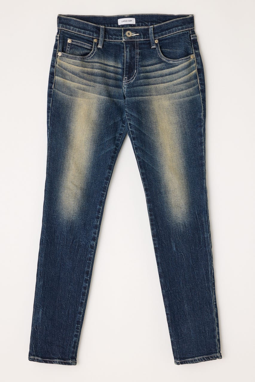 CLASSIC LOW WAIST SKINNY デニム BLU 24inch