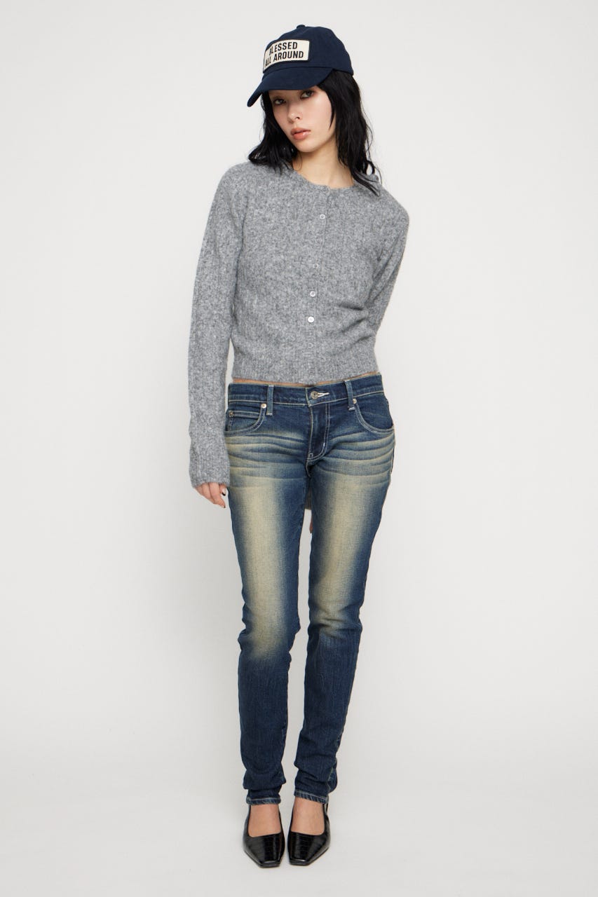 CLASSIC LOW WAIST SKINNY デニム BLU 24inch