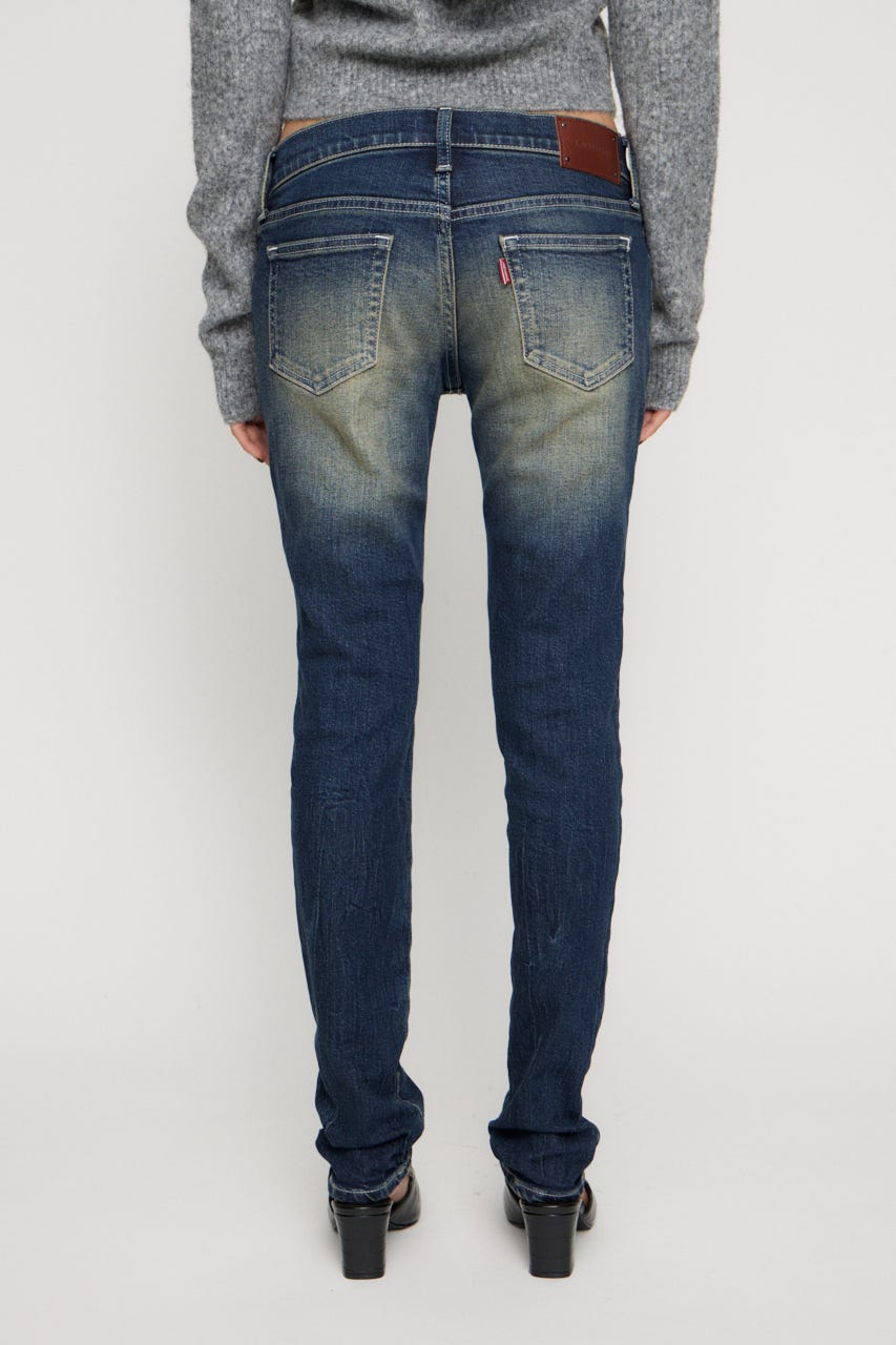 CLASSIC LOW WAIST SKINNY デニム BLU 24inch