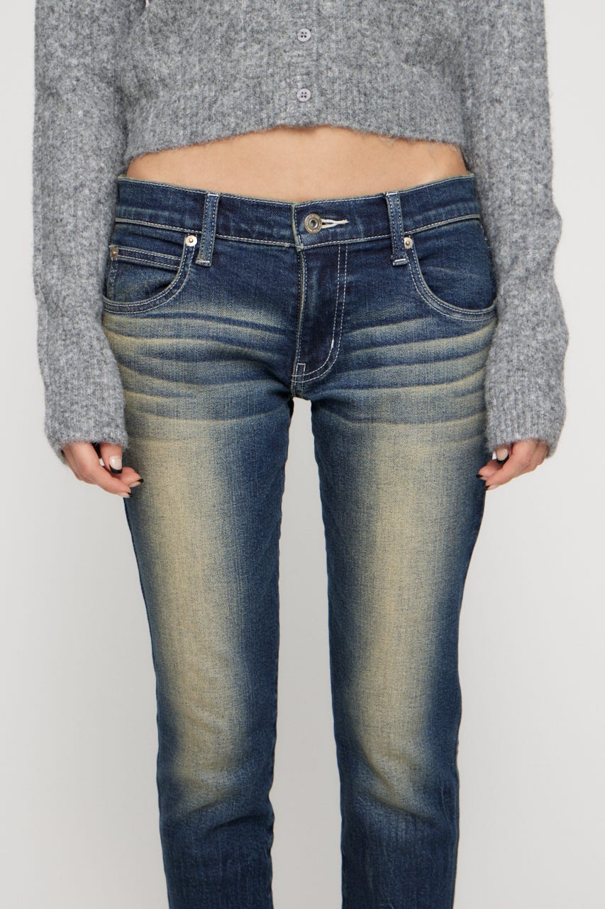 CLASSIC LOW WAIST SKINNY デニム BLU 24inch