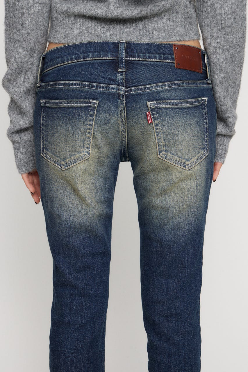 CLASSIC LOW WAIST SKINNY デニム BLU 24inch