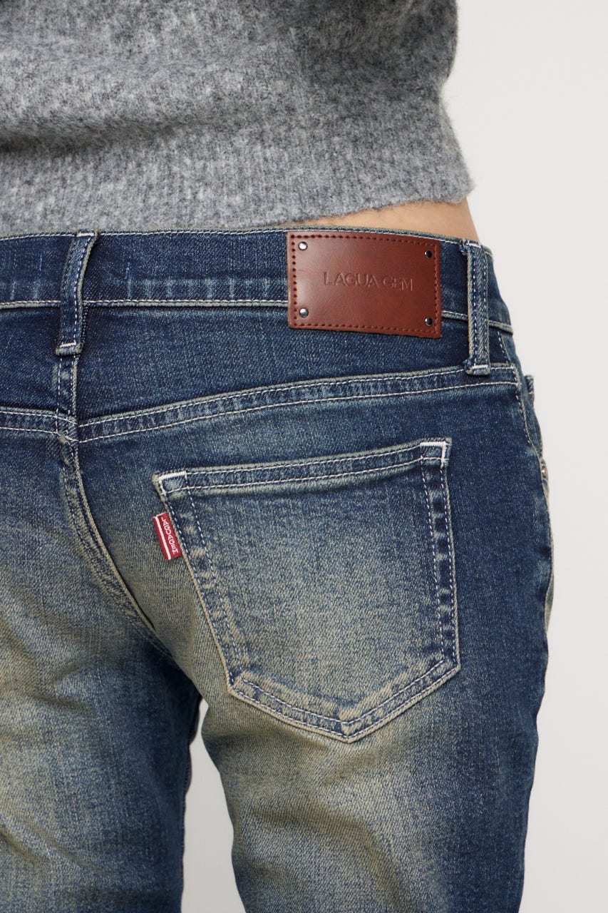CLASSIC LOW WAIST SKINNY デニム BLU 24inch
