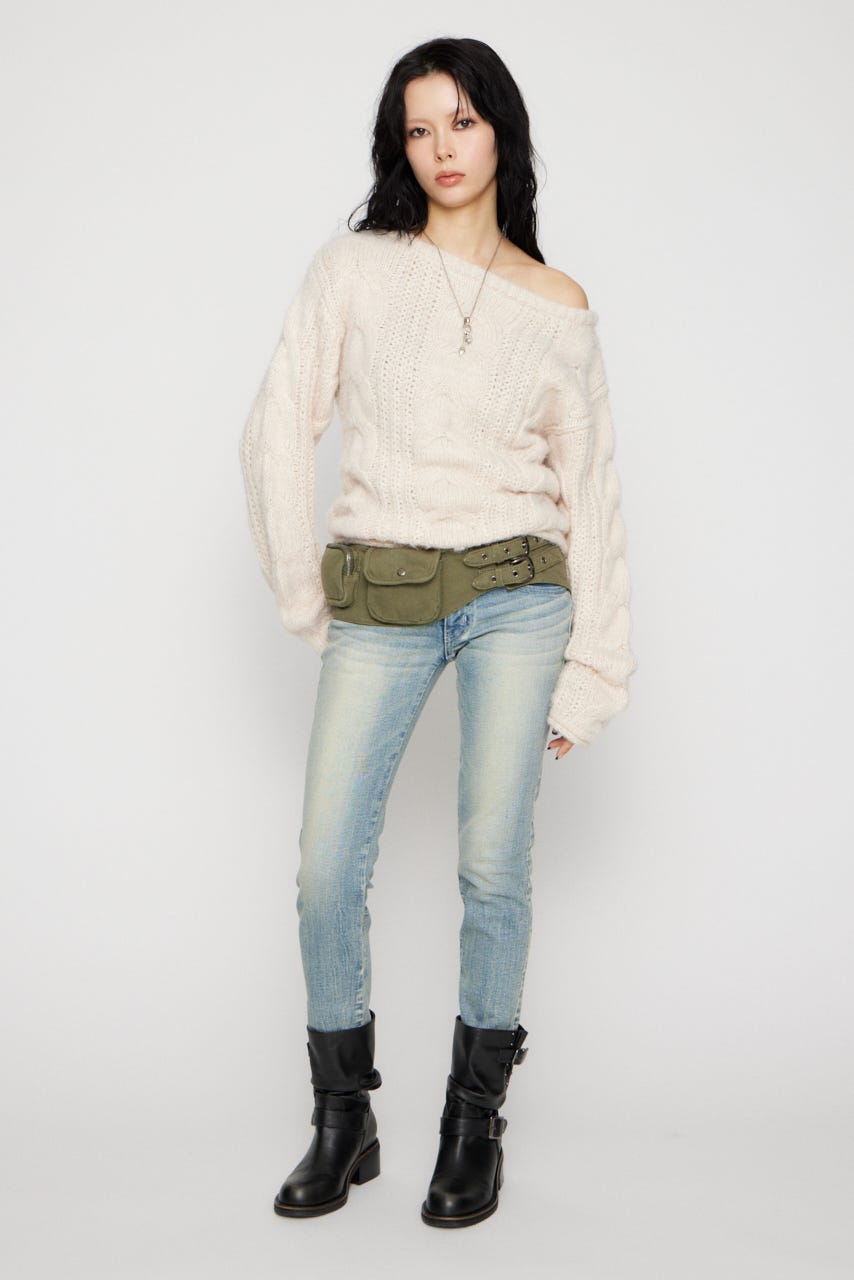 CLASSIC LOW WAIST SKINNY デニム L/BLU 25inch