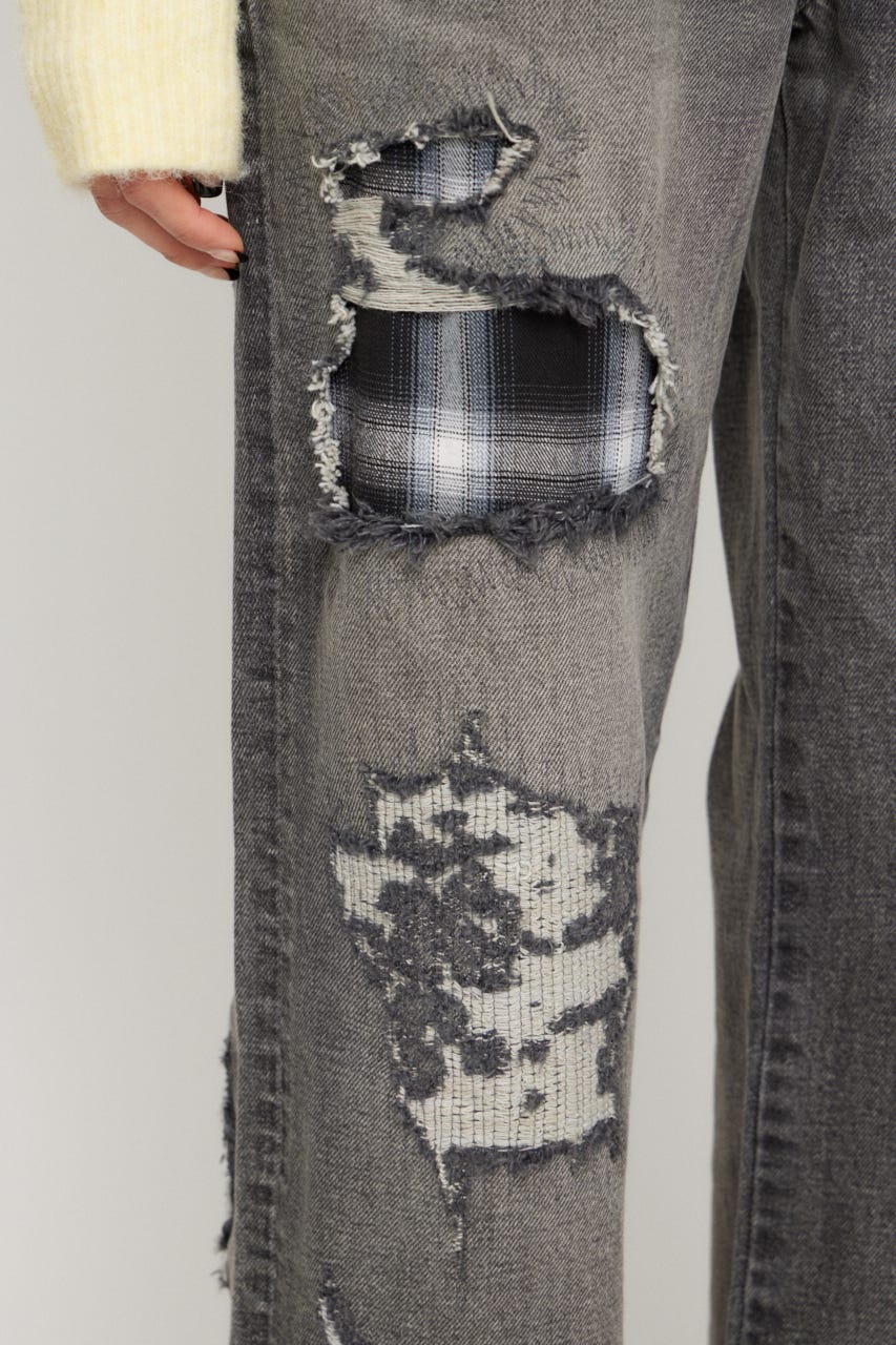 CHECK CRASH デニム BLK 24inch