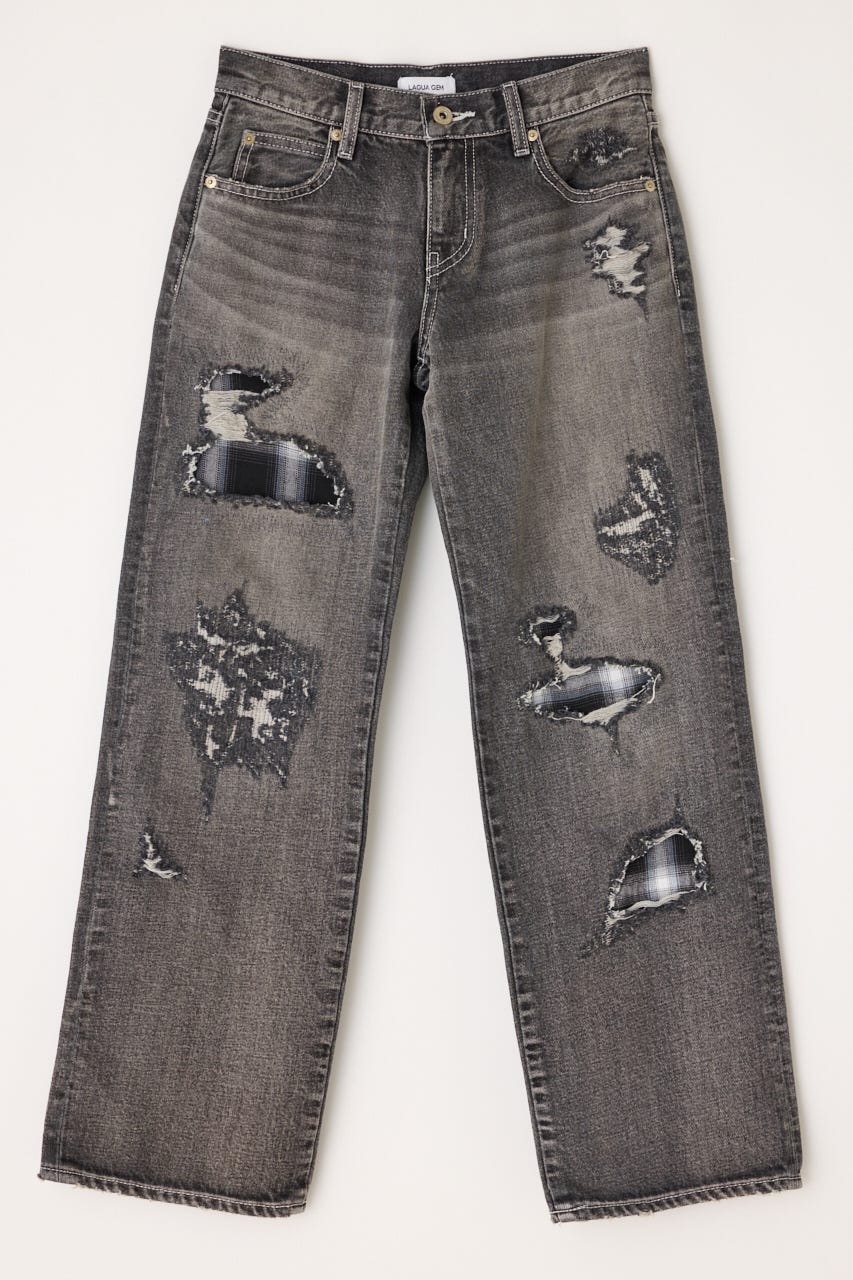 CHECK CRASH デニム BLK 24inch