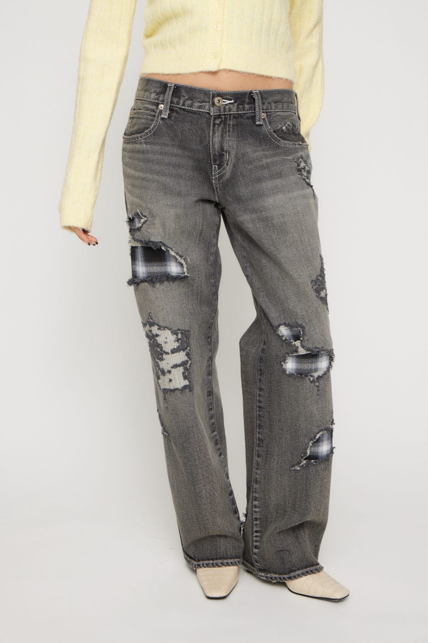 CHECK CRASH デニム BLK 24inch