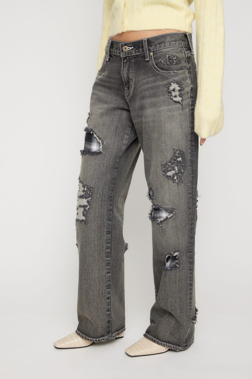 CHECK CRASH デニム BLK 24inch