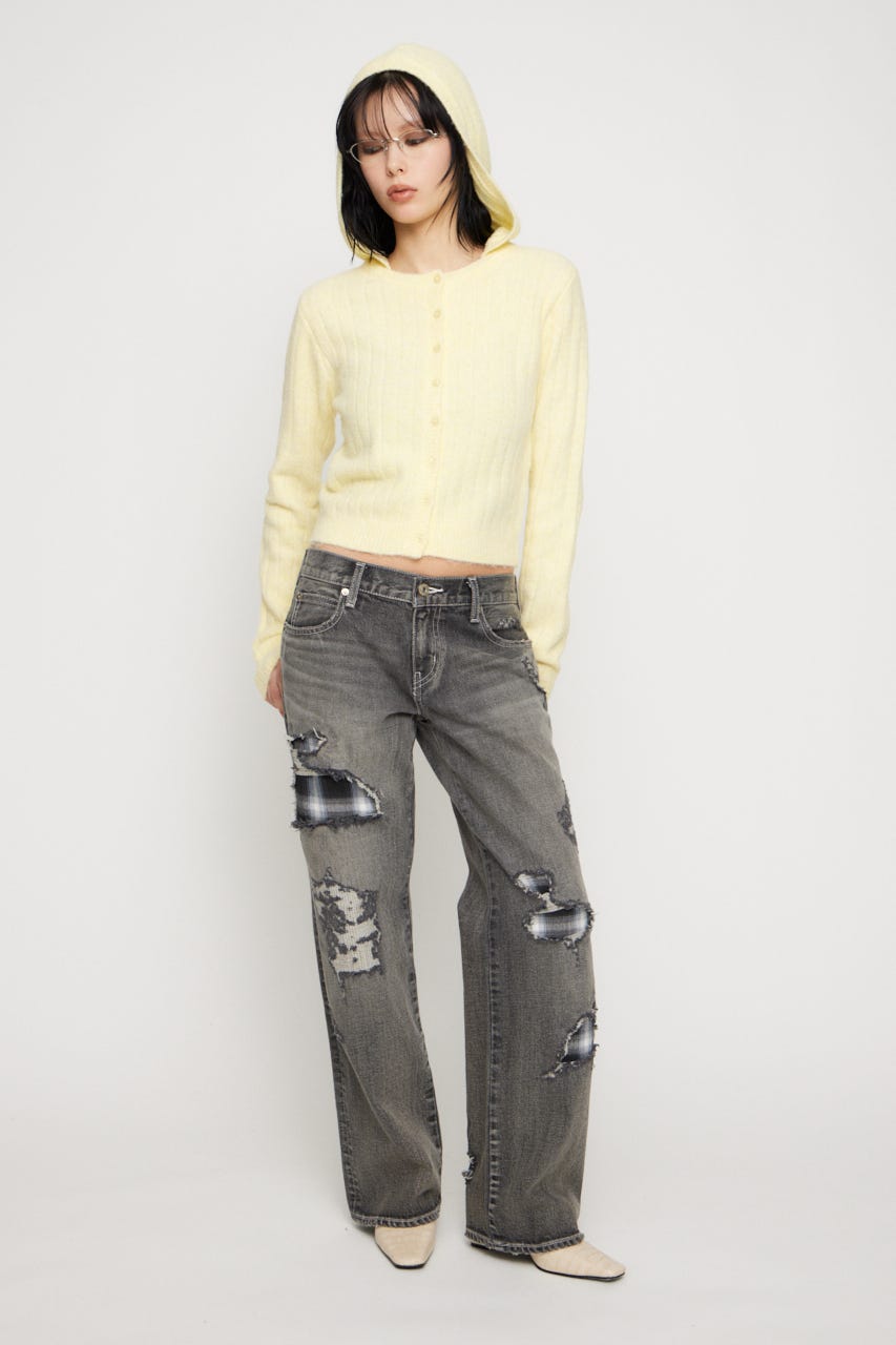 CHECK CRASH デニム BLK 24inch