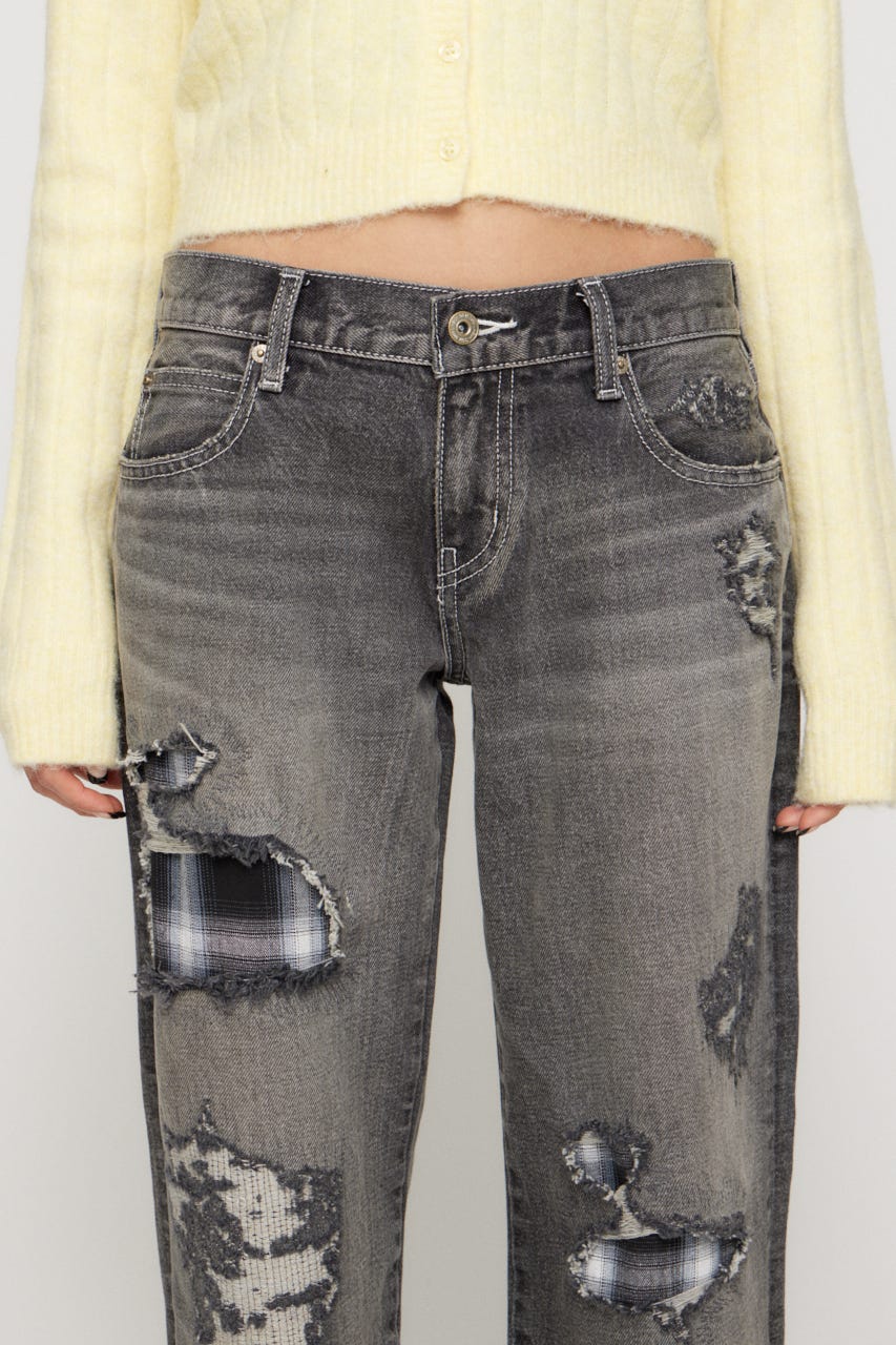 CHECK CRASH デニム BLK 24inch