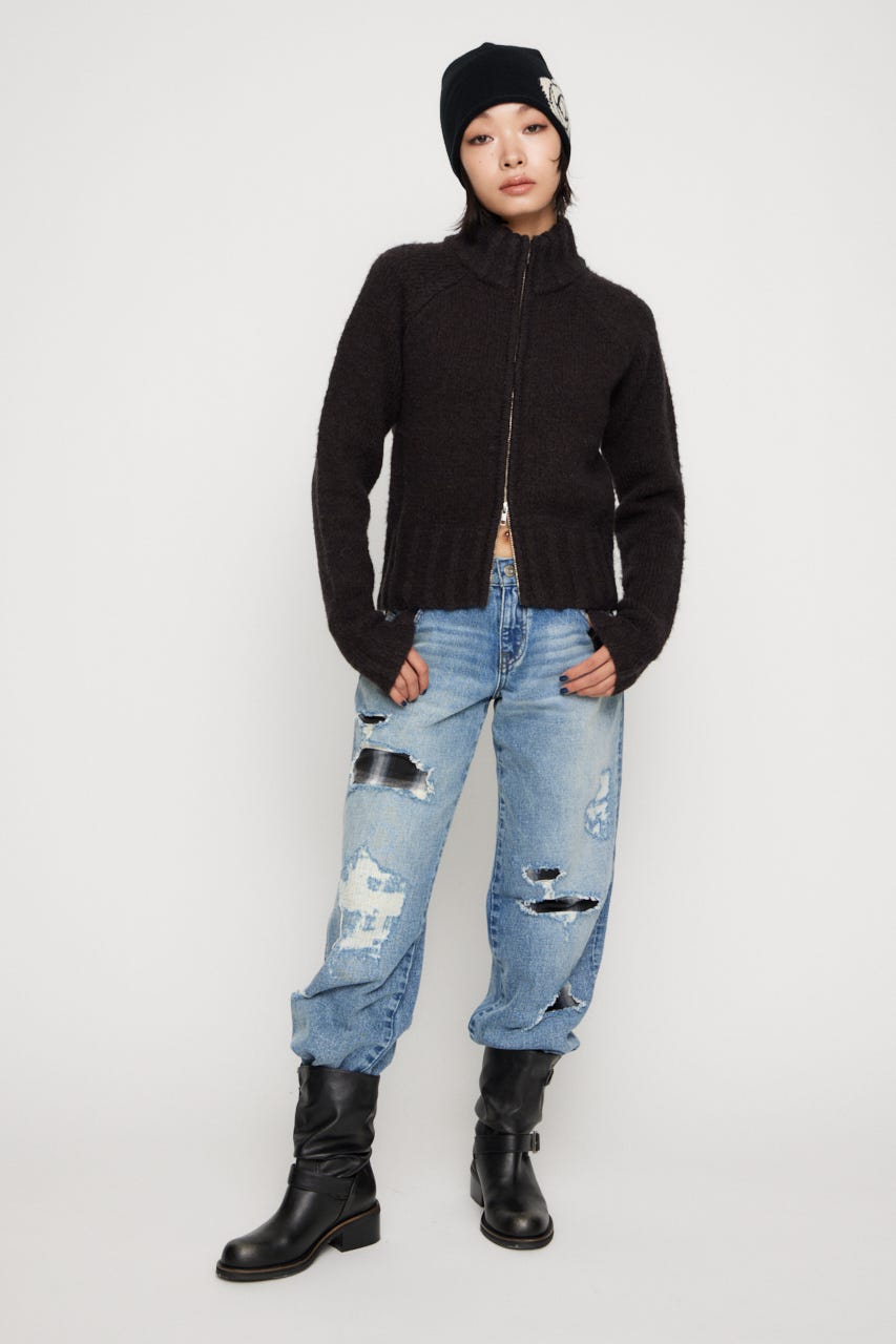 CHECK CRASH デニム BLU 22inch