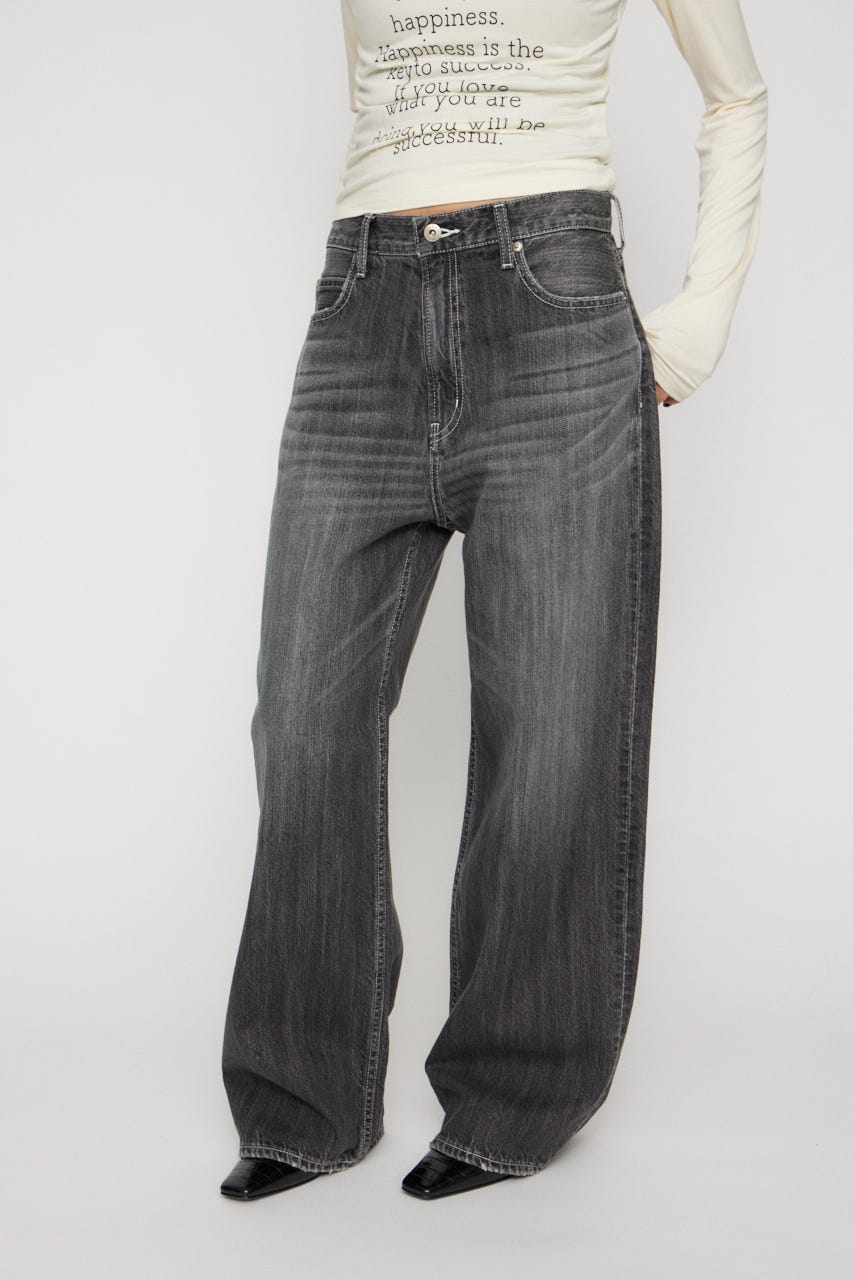 CLASSIC WIDE STRAIGHT デニム BLK 24inch