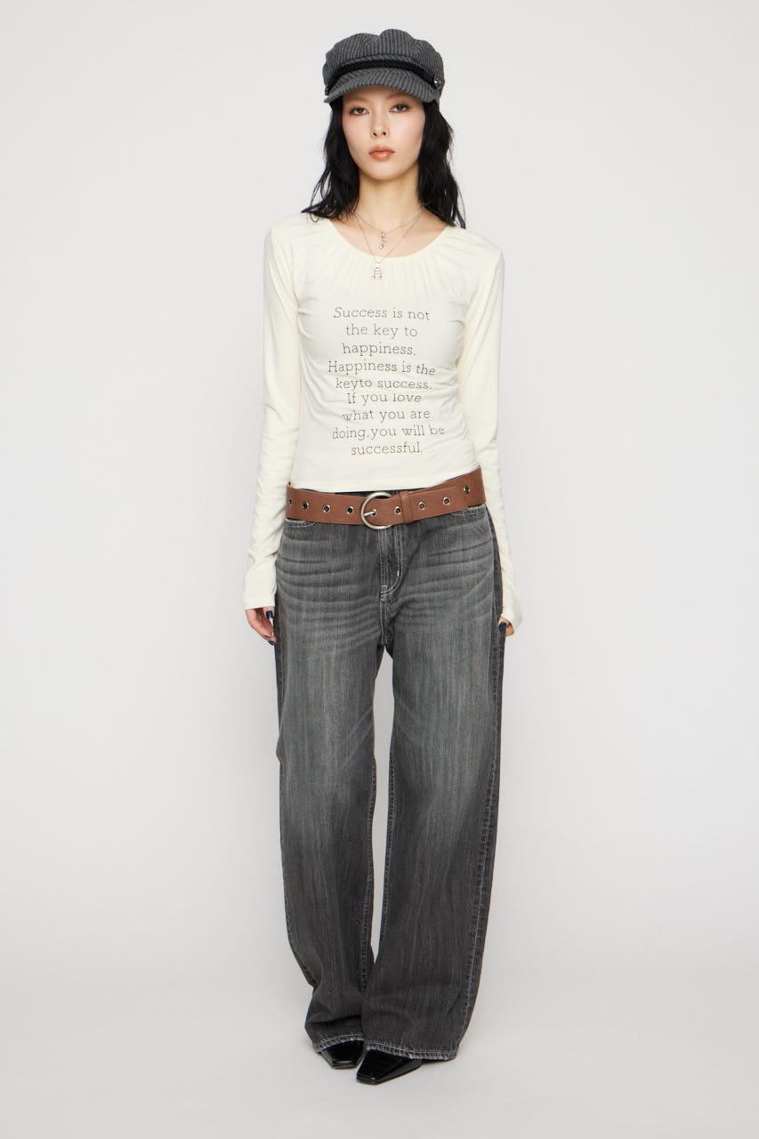 CLASSIC WIDE STRAIGHT デニム BLK 24inch