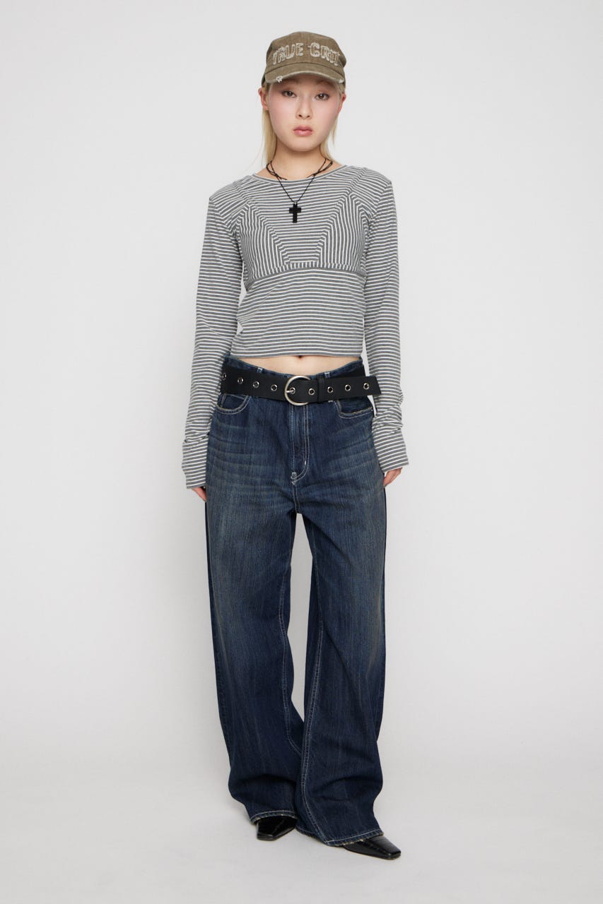 CLASSIC WIDE STRAIGHT デニム BLU 25inch