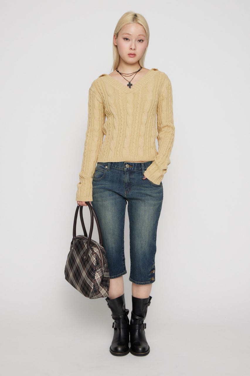 USEFUL SABRINA デニム BLU S