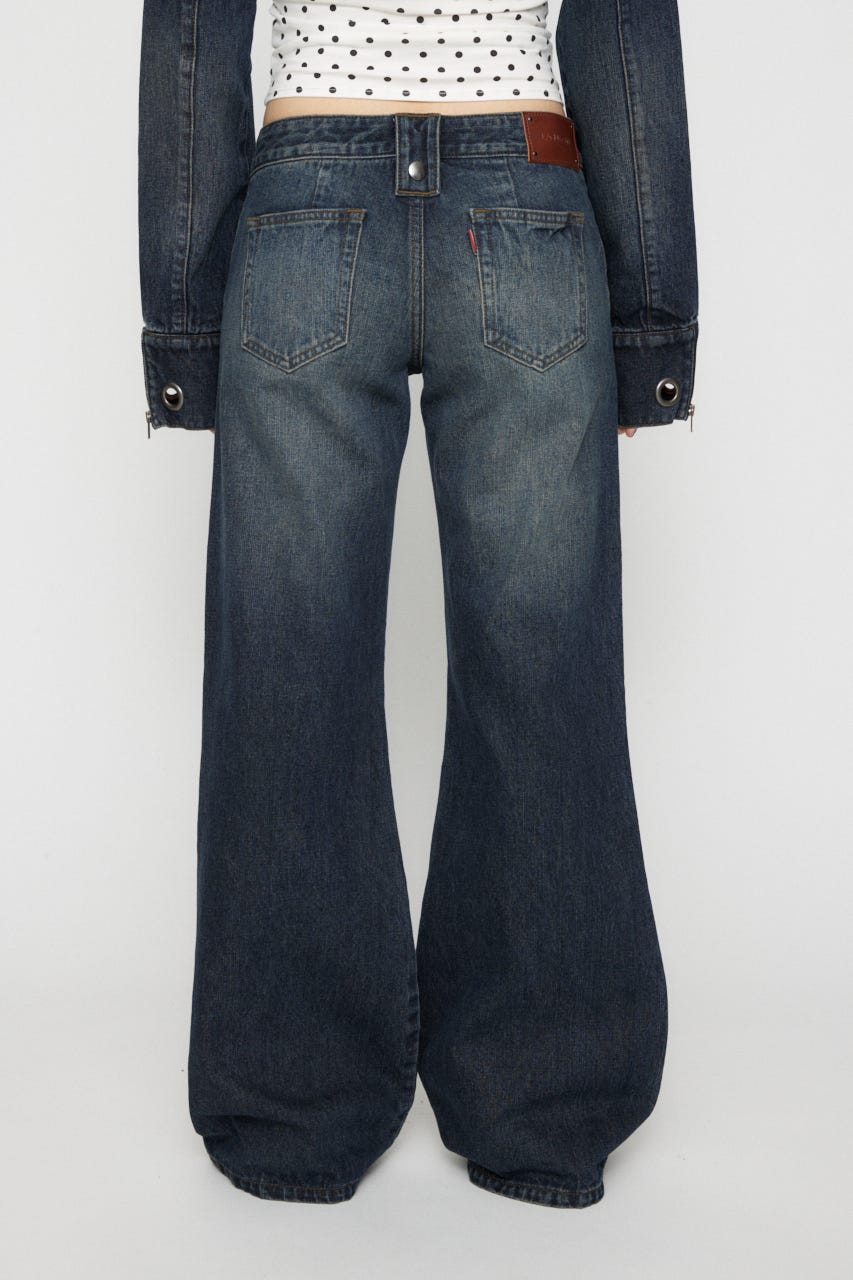 FRONT GATHER デニム BLU 25inch